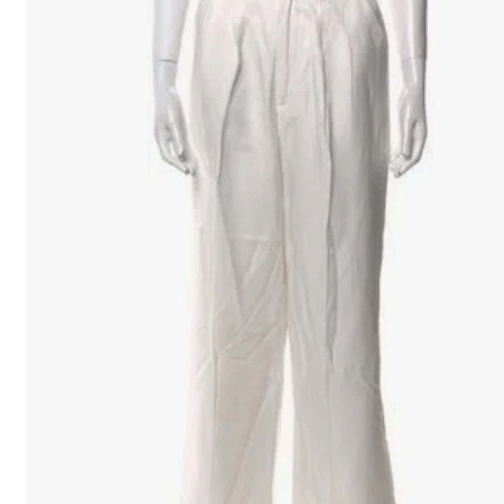 Anine Bing White Wide Leg Pants